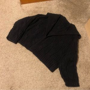 Black cropped cardigan